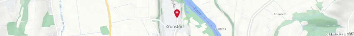 Map representation of the location for Iris Apotheke in 4484 Kronstorf
